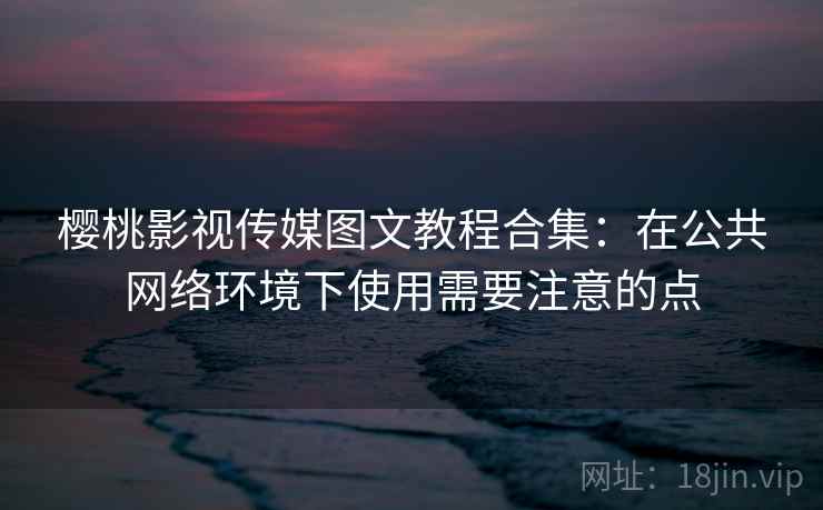 樱桃影视传媒图文教程合集：在公共网络环境下使用需要注意的点