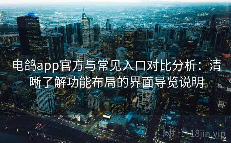 电鸽app官方与常见入口对比分析:清晰了解功能布局的界面导览说明 电鸽app官方与常见入口对比分析:清晰了解功能布局的界面导览说明