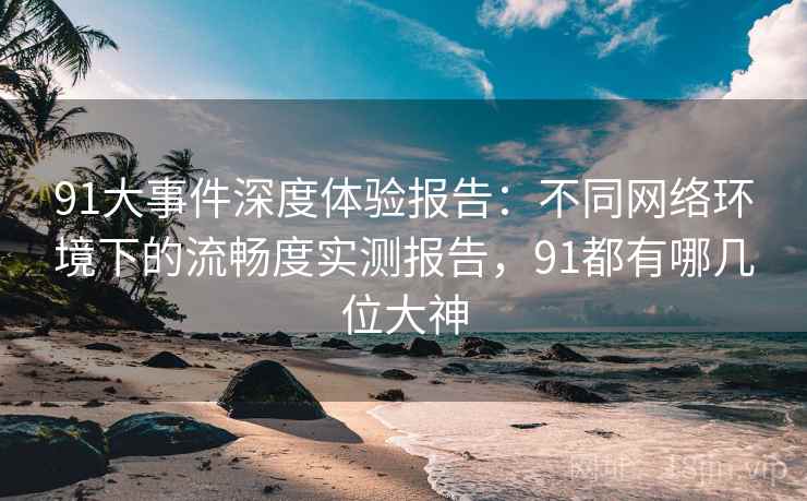 91大事件深度体验报告：不同网络环境下的流畅度实测报告，91都有哪几位大神