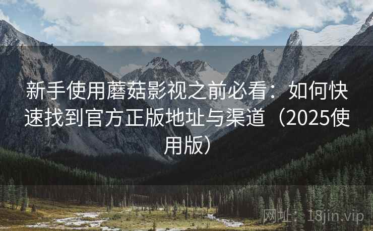 新手使用蘑菇影视之前必看：如何快速找到官方正版地址与渠道（2025使用版）