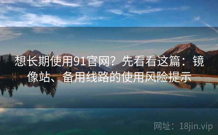 想长期使用91官网？先看看这篇：镜像站、备用线路的使用风险提示