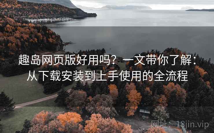 趣岛网页版好用吗？一文带你了解：从下载安装到上手使用的全流程