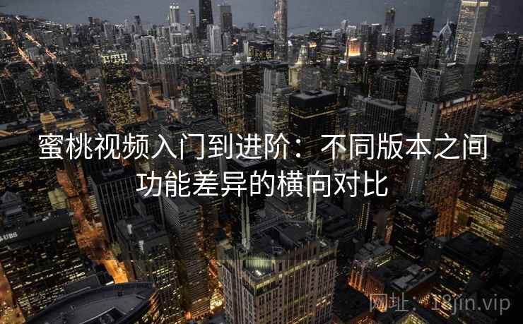 蜜桃视频入门到进阶：不同版本之间功能差异的横向对比