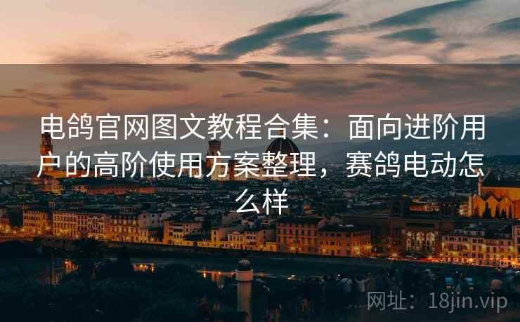 电鸽官网图文教程合集：面向进阶用户的高阶使用方案整理，赛鸽电动怎么样